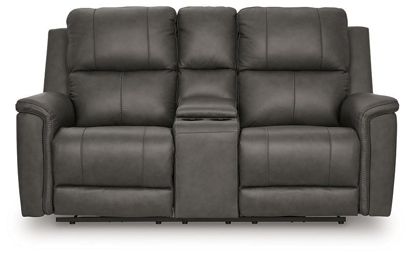 Bleckley Power Reclining Loveseat with Console